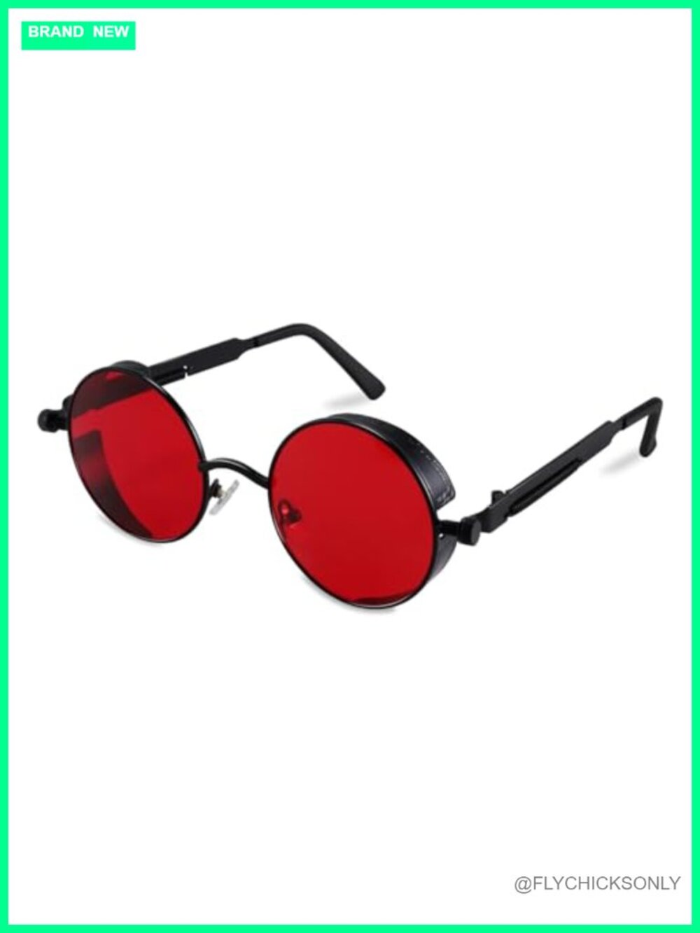 Retro Steampunk Round Sunglasses UV400